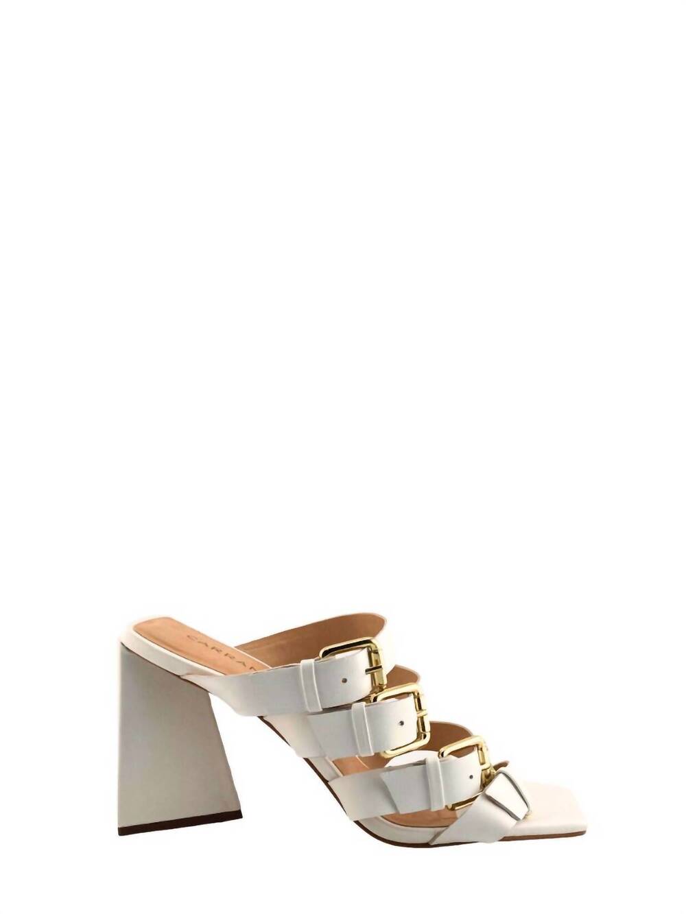 NEW CARRANO adira dress heel sandals in white